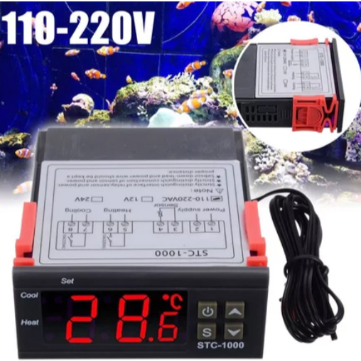 Controlador Temperatura Digital Termostato para geladeira freezer cervejeira estufa chocadeira 110/220v Stc-1000