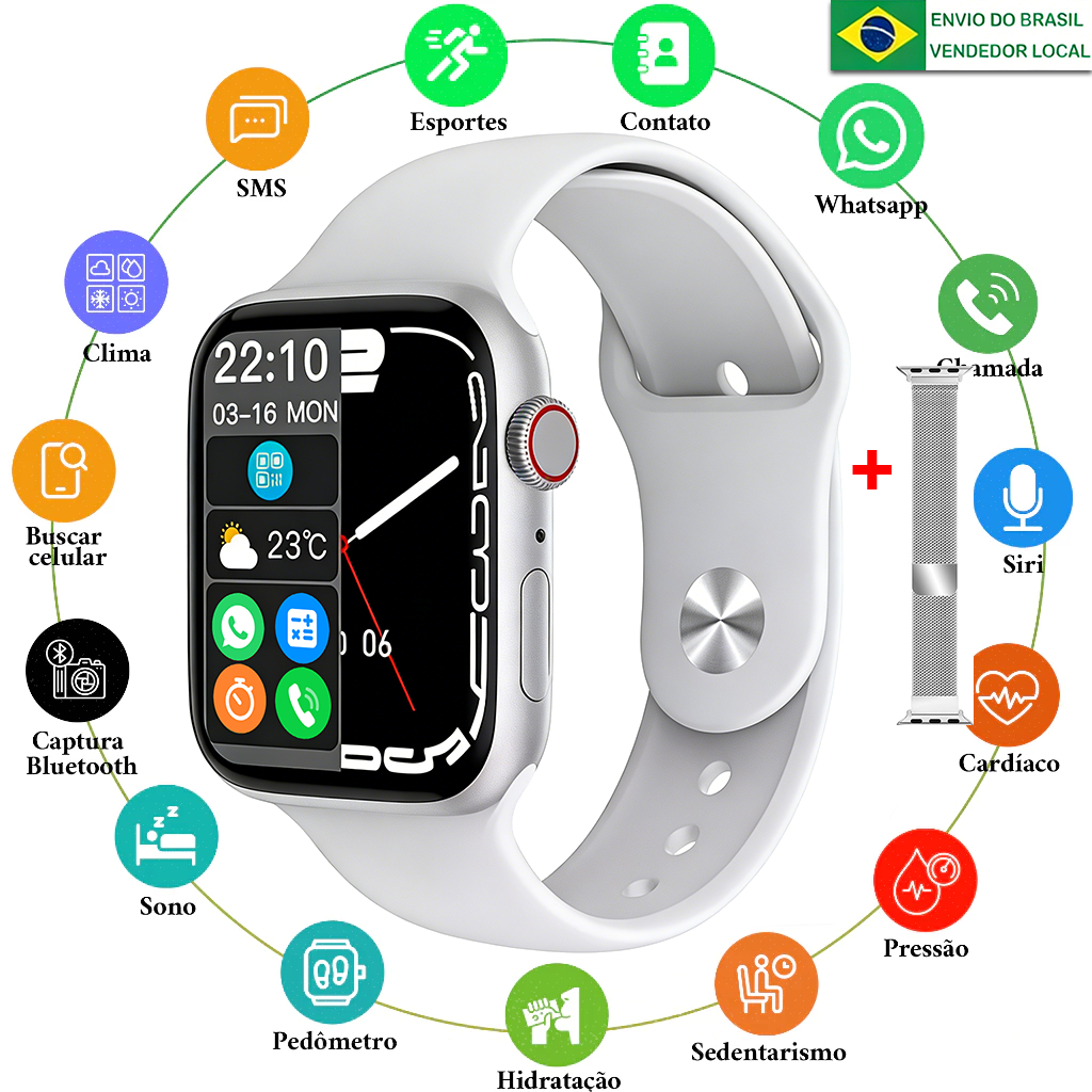 2026 original Smartwatch S10 Pro Mini Chamada Bluetooth Com monitor De Frequência Cardíaca Do Calculadora