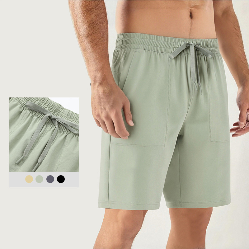 Shorts De Corrida Masculinos De Secagem Rápida , Atléticos Respiráveis Treinamento De Ginástica Com Cintura Elástica Bol