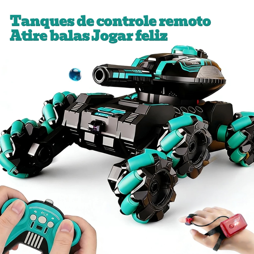 360 ° Carro Stunt RC Com Detecção De Gestos , Escalada E Tiro De Balas De Água