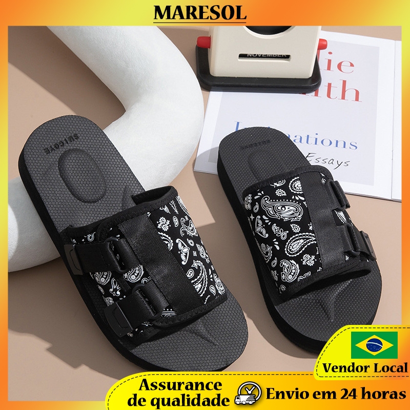 MARESOL Chinelos Masculinos Chinelos All-Match Antiderrapantes Moda Confortável Na Moda