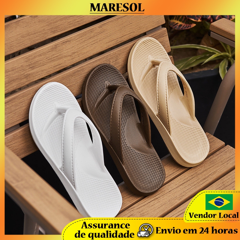 MARESOL Chinelos masculinos EVA antiderrapantes chinelos de uso externo sandálias de sola grossa Fli