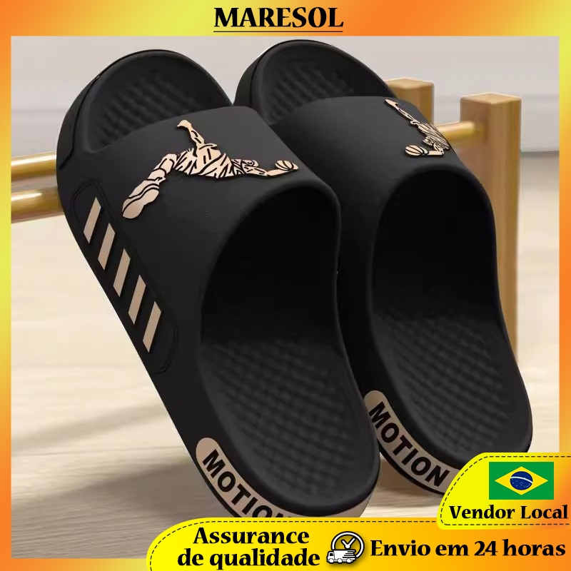 MARESOL Chinelos Home Indoor Masculino Antiderrapante Desodorante eva Banheiro Banho