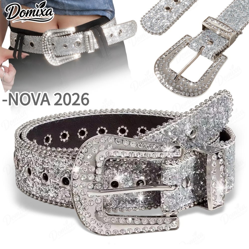 POOP Cintos Góticos De Rhinestone De Couro De PU Cowboy Ocidental Y2K Moda Para Meninas Jeans Cintos lindos para mulhere em Oferta na Shopee