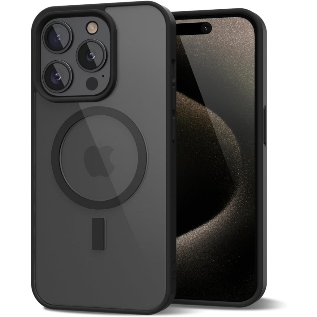Capa Magnética Cristalina Para iPhone 16 15 14 13 12 11 Pro X XS Max XR 7 8 Plus Carregador Sem Fio Projetado Macia De S