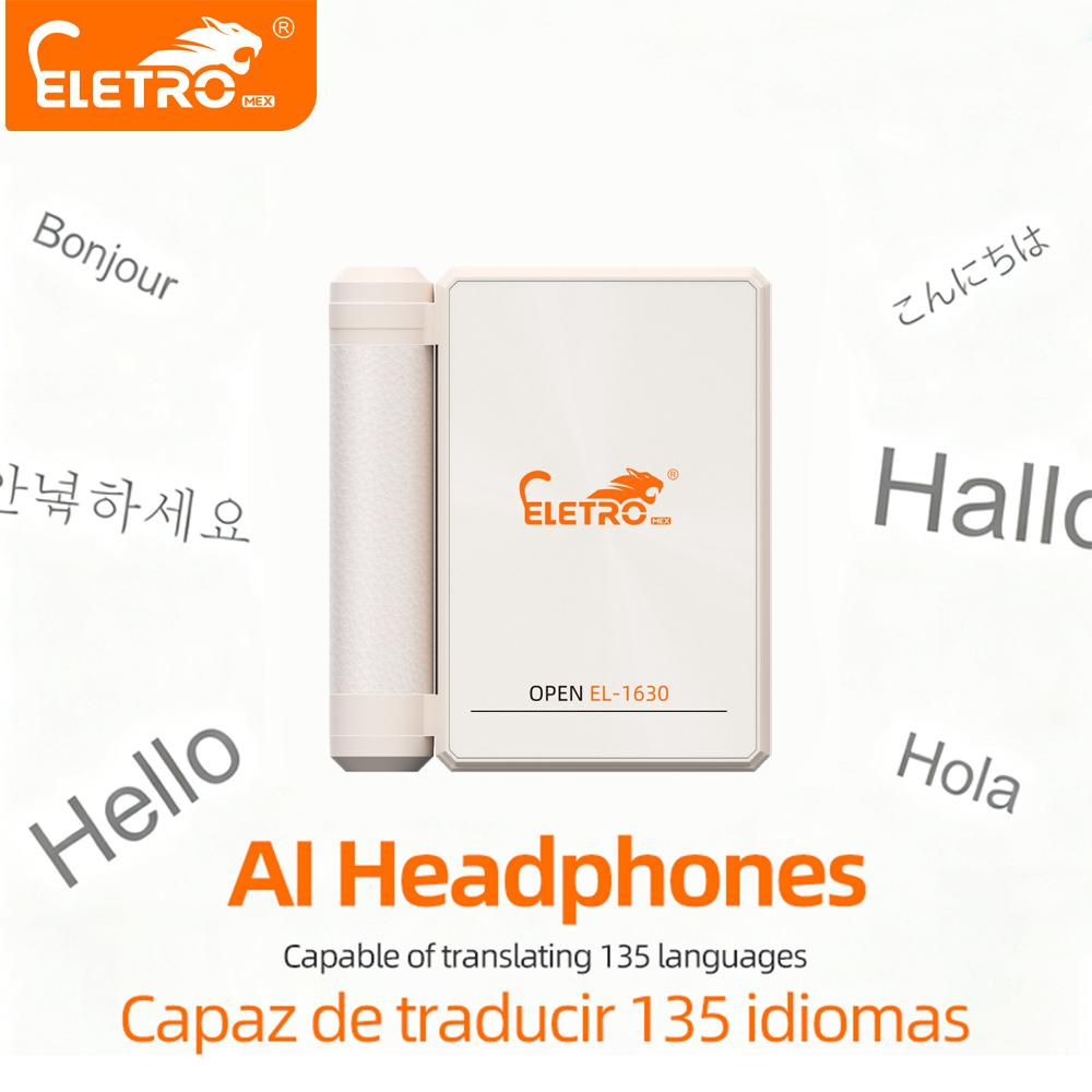 ELETRO Fones de Ouvido – Fones Bluetooth com Design Dobrável Duplo, Isolamento de Ruído – 145H de Reprodução, Fones Sem