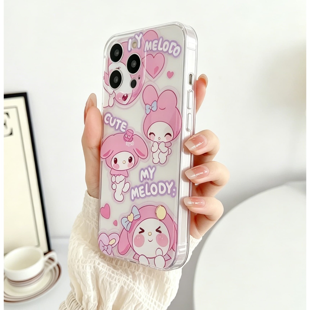Capa Transparente Kuromi Samsung S25 S24 Note9 S23 S22 S25 Note20 S10 S21 S20 S7 S9 S8 Plus Ultra Cartoon Cute Case De T