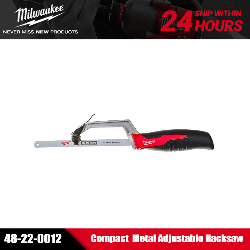 Milwaukee 48-22-0012 Mini Serra Manual Compacta Resistente Para Trabalhos De Metal , Madeira E Comércio