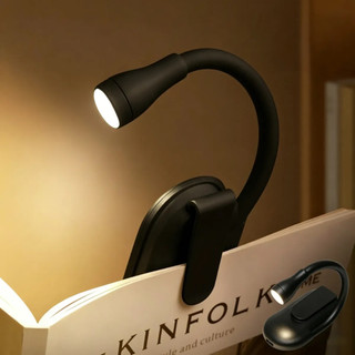 Luz De Leitura Recarregável Luminaria Led De Livro Com Clipe