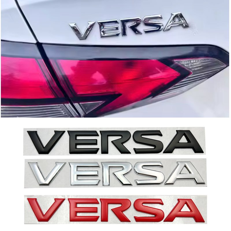 3D Metal Versa Logotipo Emblema Adesivo Cauda Pára-Choques Auto Traseiro Tronco Decalque Para Nissan Acessórios Do Carro