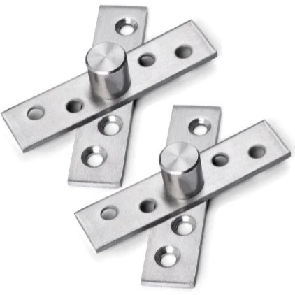 Dobradiça Pivô Pino Porta Pivotante 160kg Pivô Inox 304 duas pares Com Parafusos,360° Giratória para Portas e Móveis