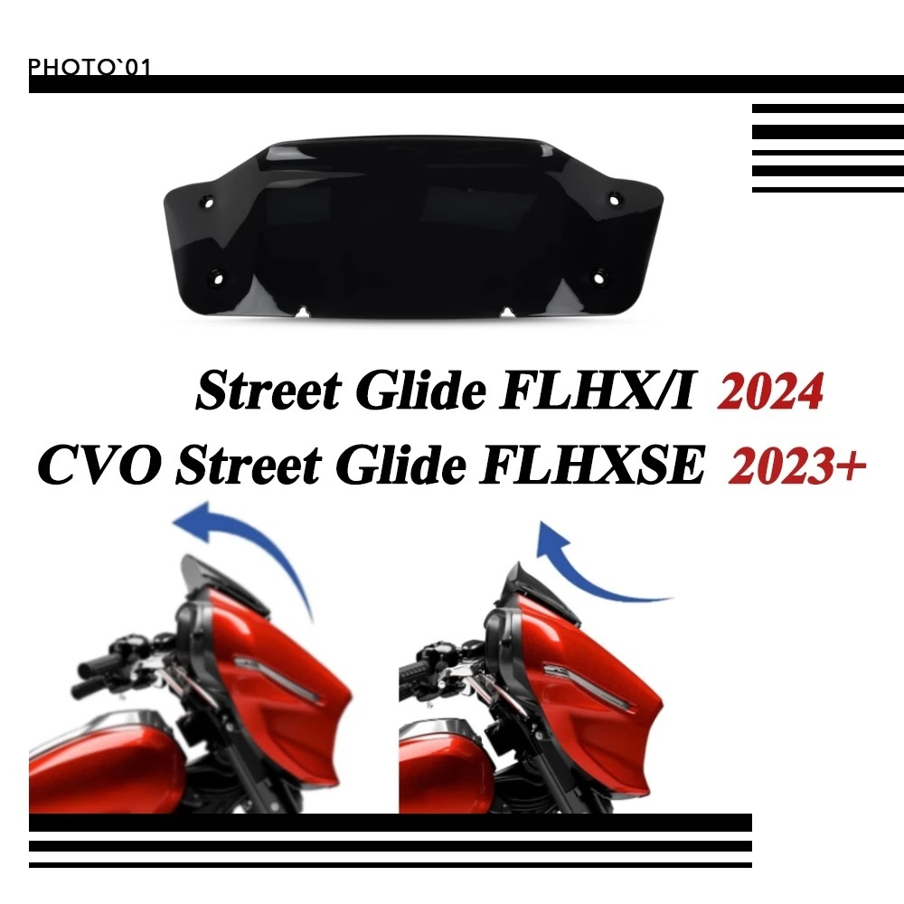 Carenagem Do Pára-Brisa Dianteiro Para Harley Street Glide FLHX FLHXSE CVO 2023 2024