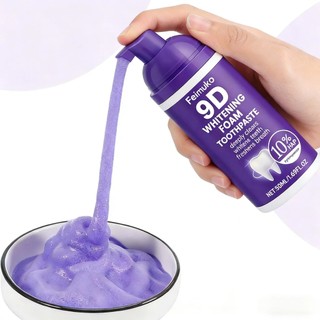 Mousse De Espuma Para Limpeza De Dentes Em V Roxo Pasta De Dente Líquida Removedor De Manchas De Hálito Fresco