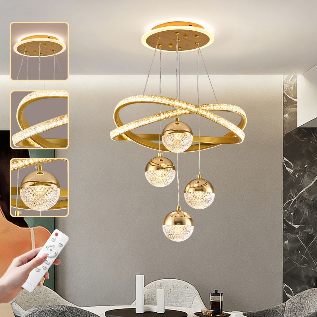 Lustre Sala De Jantar Luz 2026 Novo Estilo Simples Cozinha Luz Quarto Moderno Simples 3 Cores Em 1