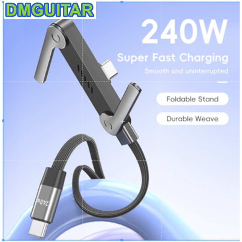 240W Tipo-c Para Suporte Angular Cabo De Dados Jogos Cotovelo De 1.5 M De Telefone Dobrável De Carregamento Rápido