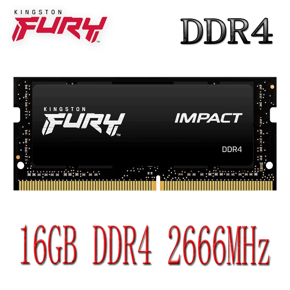 Kingston FURY Impact DDR4 RAM 16 Gb DDR4 2666 Mhz KF426S15IB/16 Memória Para Laptop SO-DIMM