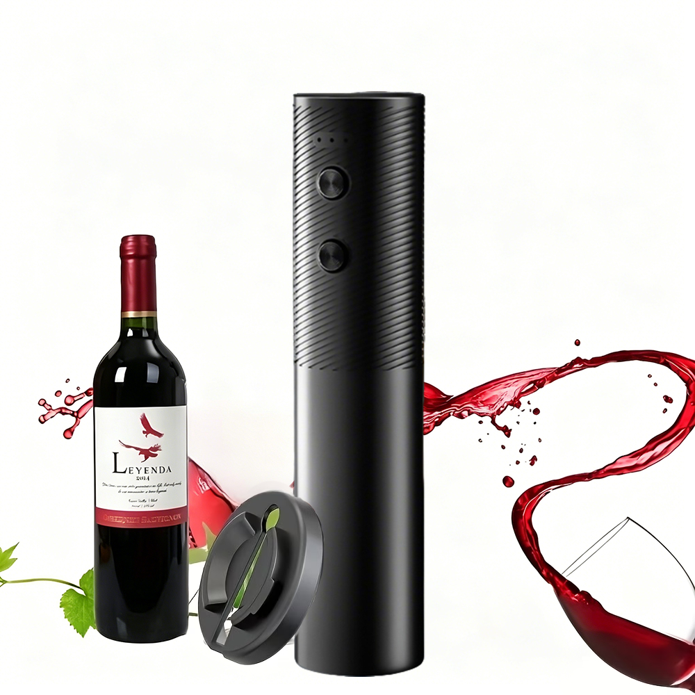 Saca Rolha Abridor De Vinho Elétrico Recarregável Automático Carregamento por usb preto