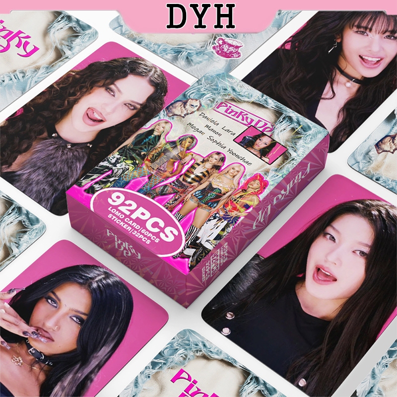 92 Pçs/Caixa KATSEYE Photocards PINKY UP THE BEAUTIFUL CHAOS Gabriela KPOP LOMO Cartão De Coleção De Adesivos