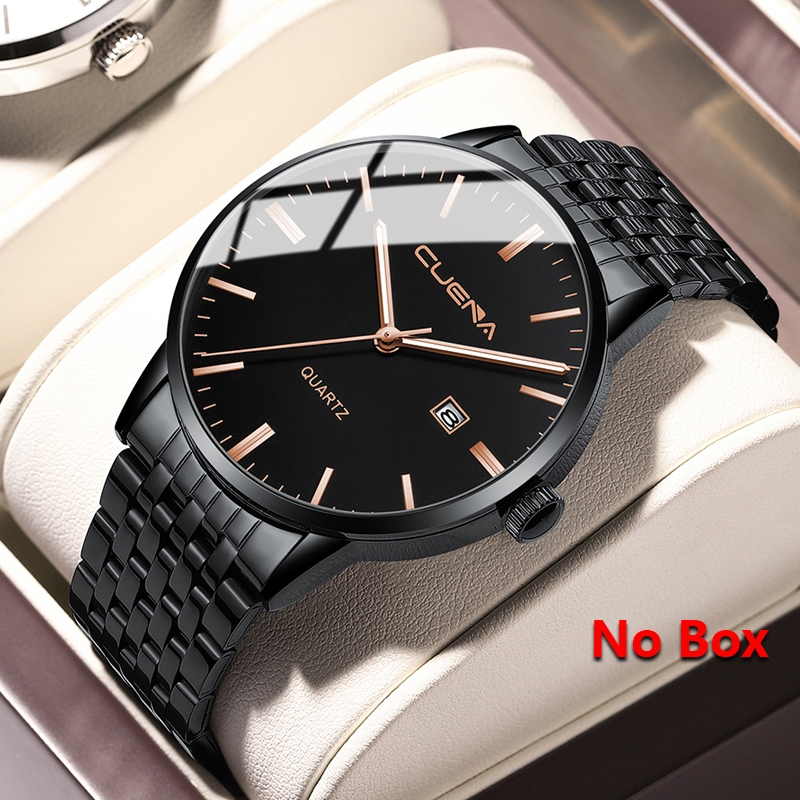 Relógio Masculino CUENA Original Moderno Casual Negócios Quartzo À Prova D'água 6007