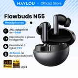 Fone Haylou Flowbuds N55 com cancelamento de ruído
