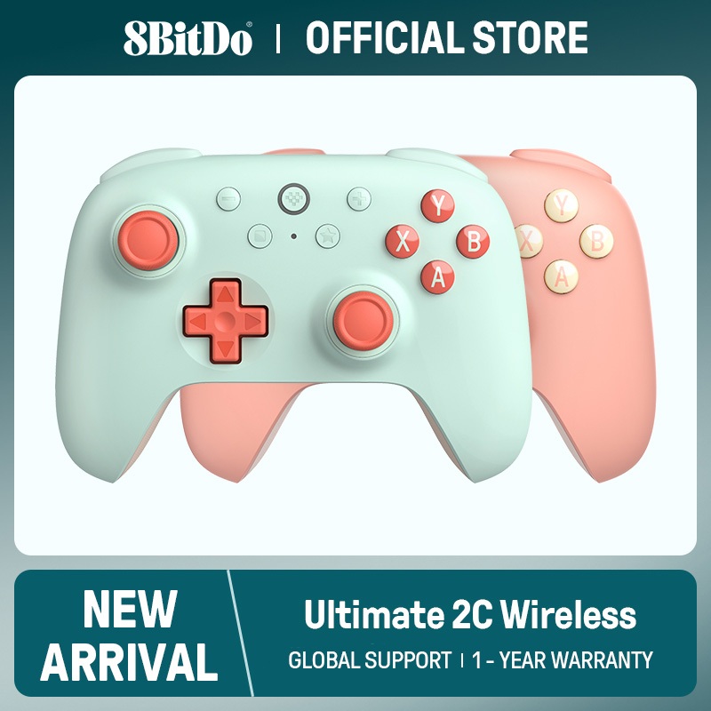 8BitDo Novo Controlador De Jogos Sem Fio Ultimate 2C Para PC , Windows 10 , 11 , Steam Deck , Raspberry Pi , Android