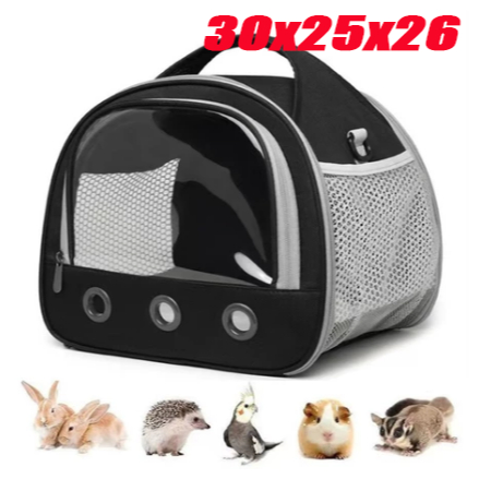 Bolsa Transporte Pet Grande Dobrável Respirável com Janela Portátil para Cachorro e Gato 30x25x26 cm