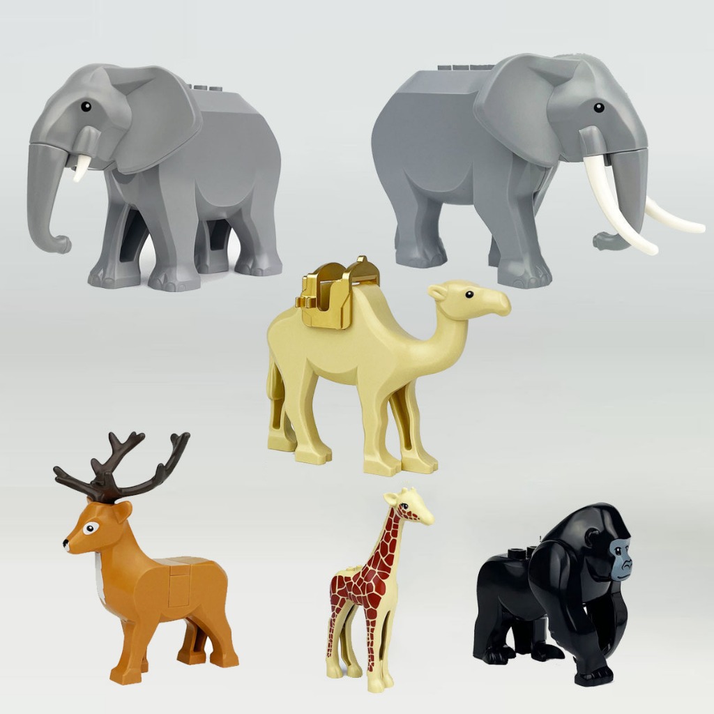 Sika Deer Animal Modelo Montagem Infantil Blocos De Construção De Partículas Pequenas Brinquedo Decoração De Natal