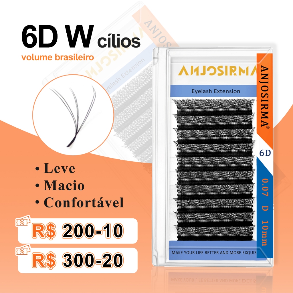 ANJOSIRMA 6D-W em forma de extensão de cílios