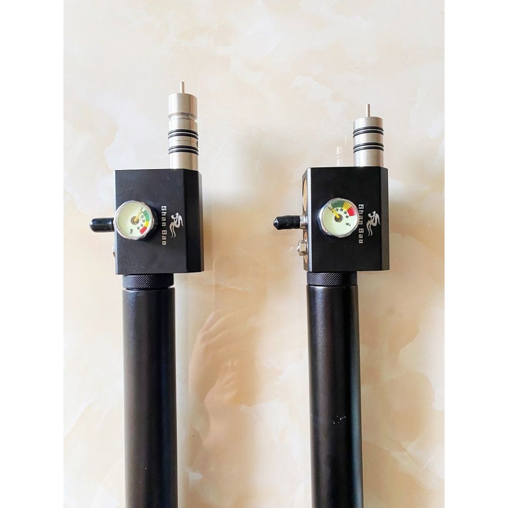 Válvula De Controle De Liga De Alumínio Shan bao Tipo Z Externo 30mpa 300bar + Tubo De 20 Cm De Espessura