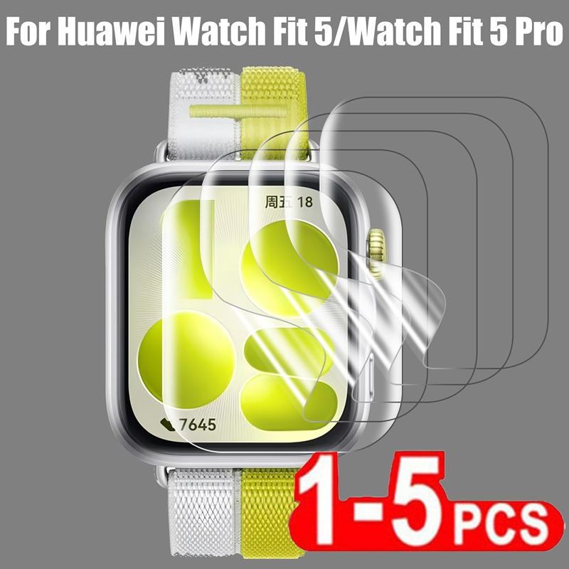 1/3/5PCS Filme De Hidrogel Para Huawei Watch Fit 5 5 Pro Smartwatch TPU Protetor De Tela Fit5 Película Protetora Macia S