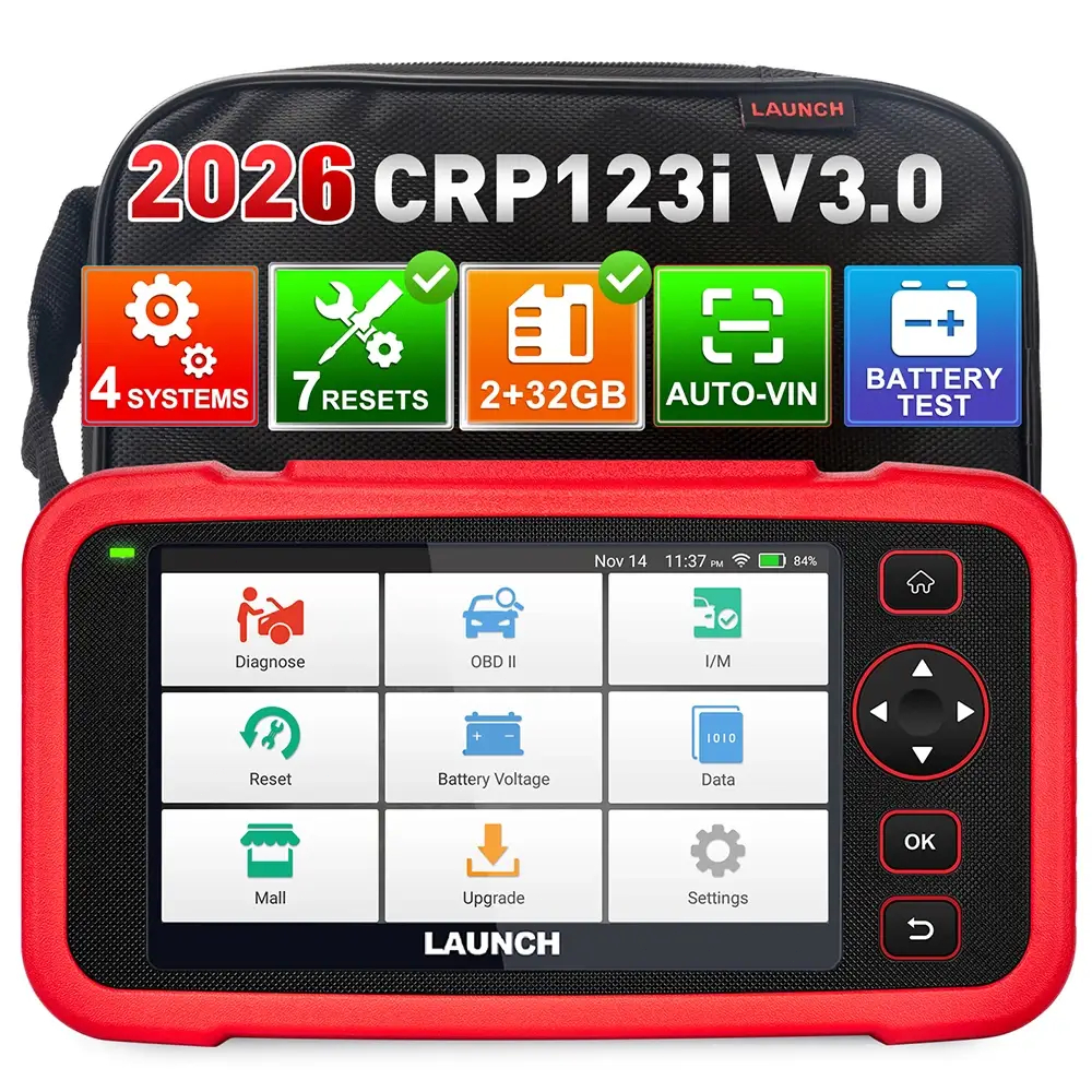 2026 LAUNCH CRP123i V3.0 Scanner Automotivo 4 Sistemas 7 Funções de Reinicialização OBD2 CANFD DOIP
