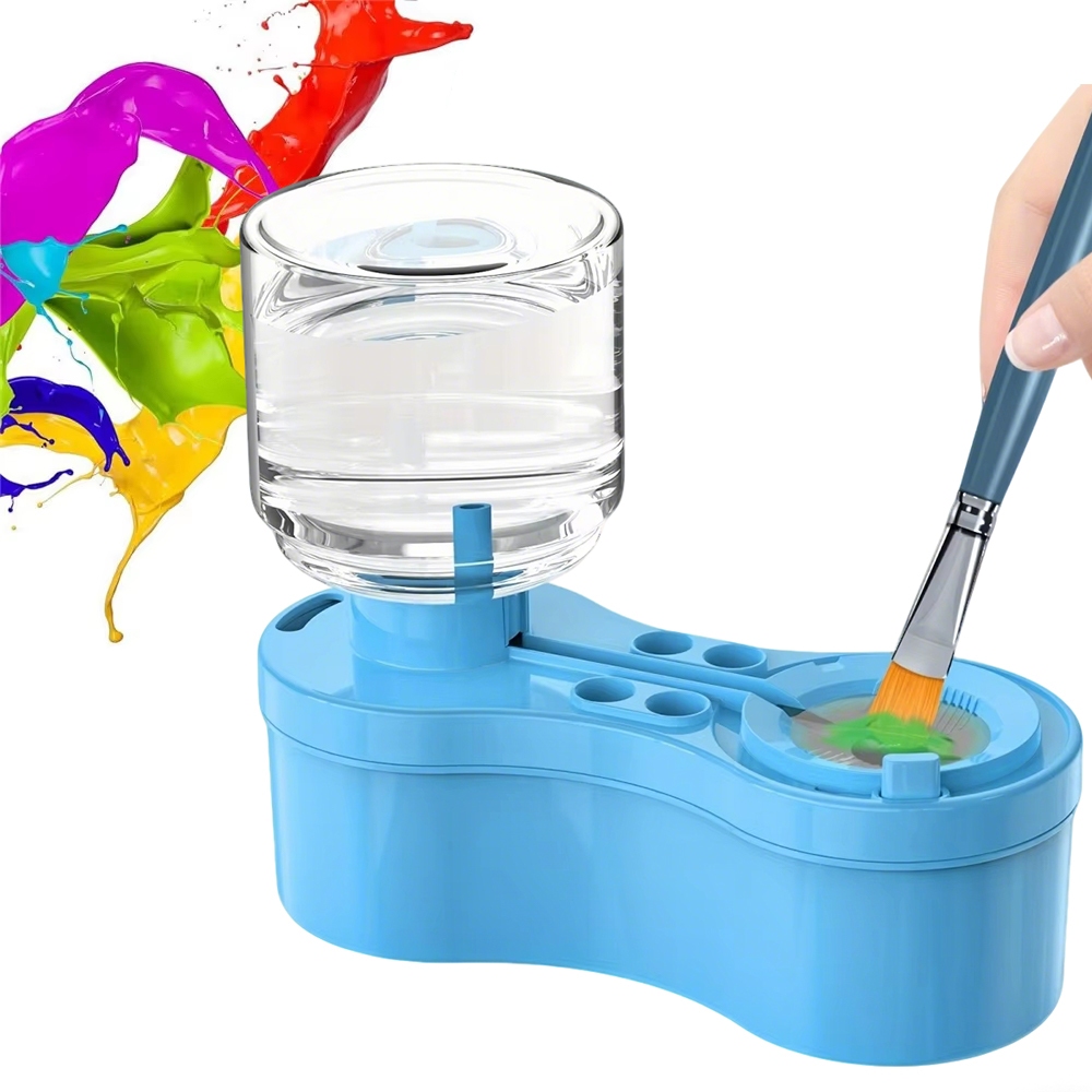 Limpador De Pincel Com Botão De Drenagem Circulação Automática De Água Base De Armazenamento em Oferta na Shopee