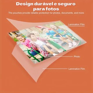 100 Folhas - Polaseal A4 Plástico Para Plastificação Pouch Film 216x303 0,05 vivaloja — imagem 2 de 2
