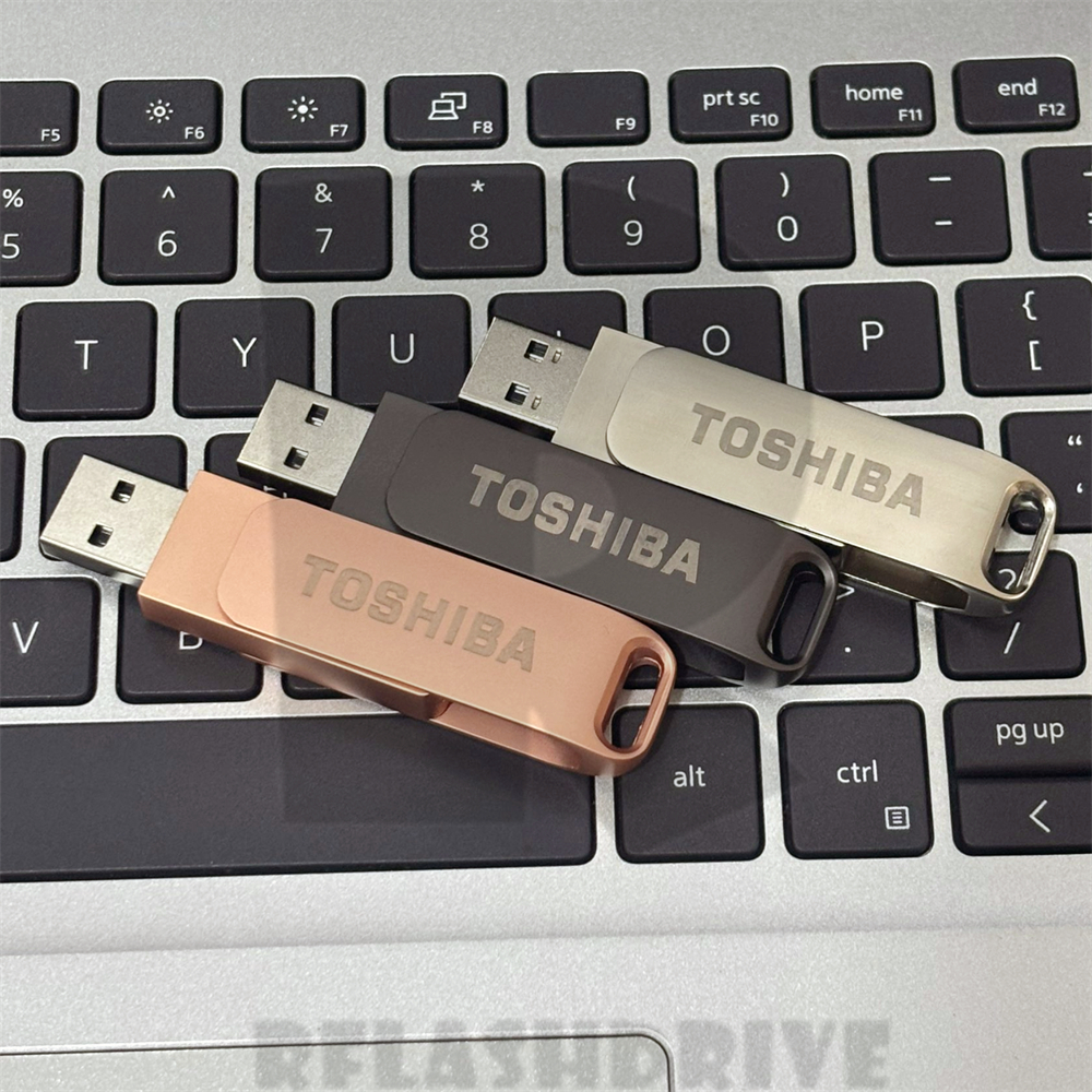 Toshiba 2 Em 1 Type-C E USB Mini Flash Drive De Alta Velocidade Pendrive 8GB 16GB 32GB 64GB 128GB 2TB Unidade À Prova D'