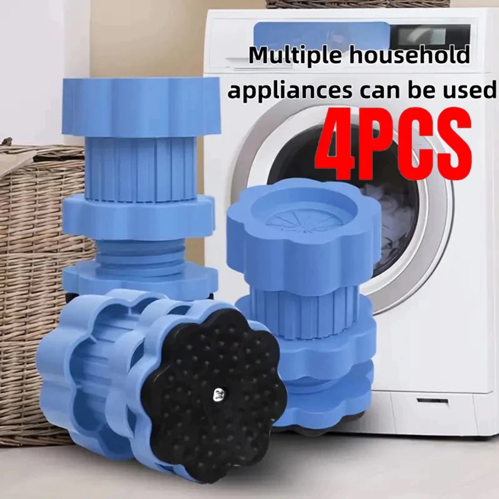 4 Pçs Anti Vibração Máquina De Lavar Pés Almofadas Antiderrapante Absorção De Choque Aumentando