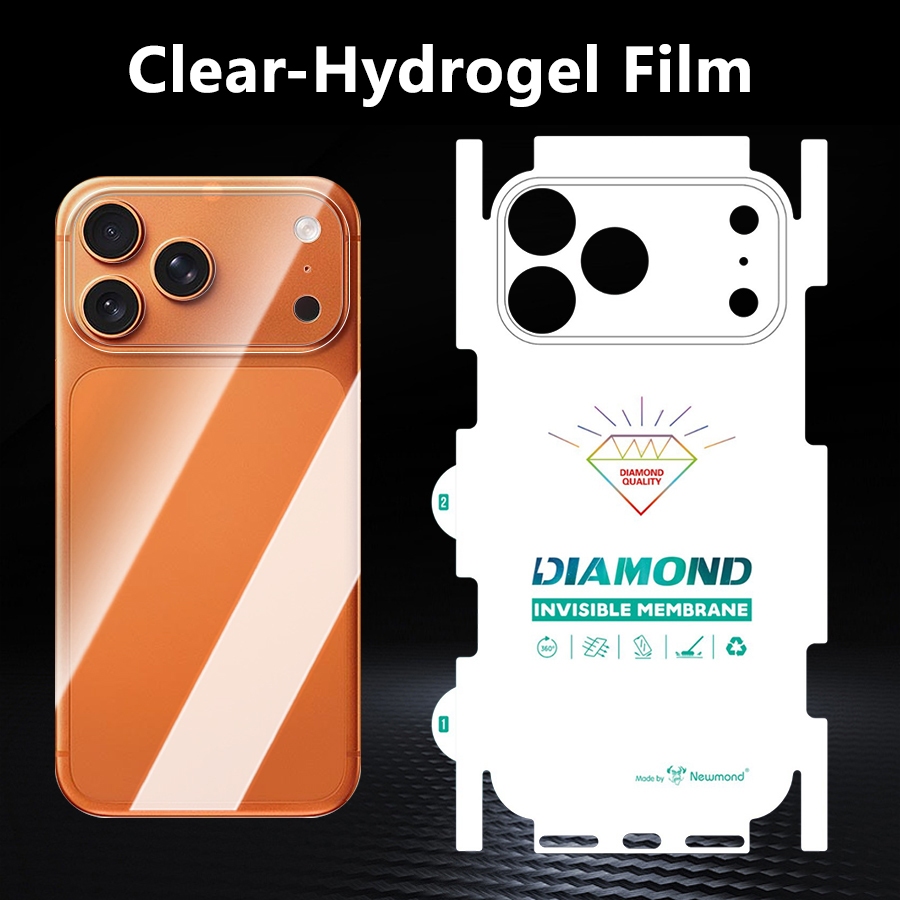 Película Hidrogel Traseira Gel Flexível Para iPhone 17 Pro Max 17 Ar 16 15 14 13 12 11 16e 17e 13 mini XR XS