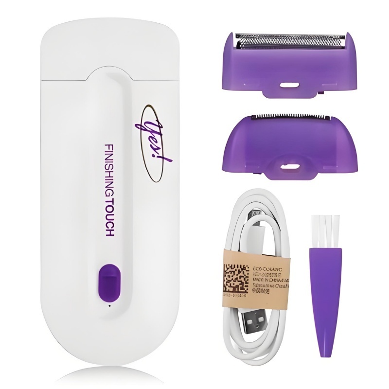 Depilador Laser Recarregável Indolor Branco/Roxo Eletrico Feminino