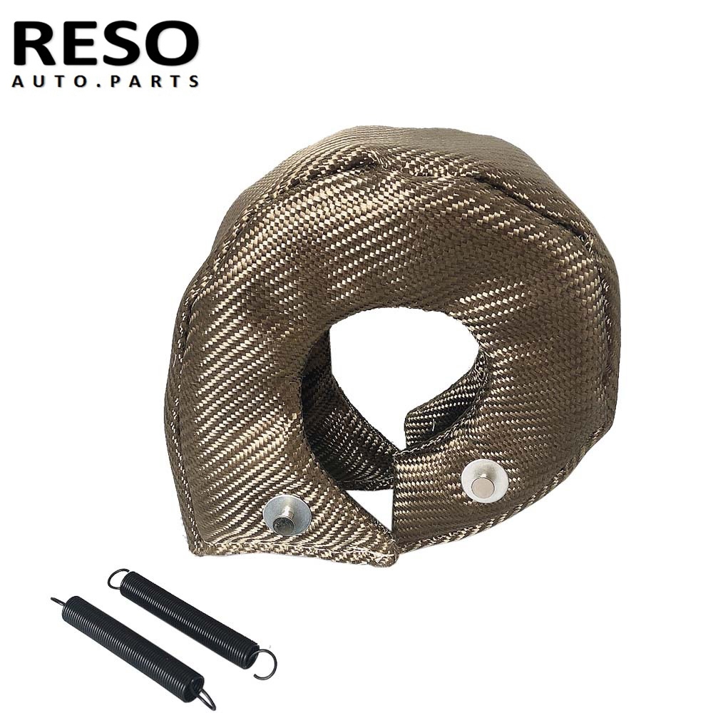 RESO T3 Fibra De Titânio Turbo Cobertor Barreira De Escudo Térmico Envoltório De Cobertura Do Turbocompressor