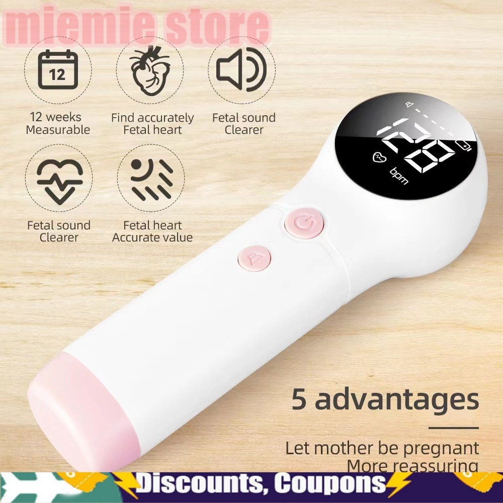 Doppler Monitor Fetal Detector De Frequência Cardíaca Para Bebês Grávidas