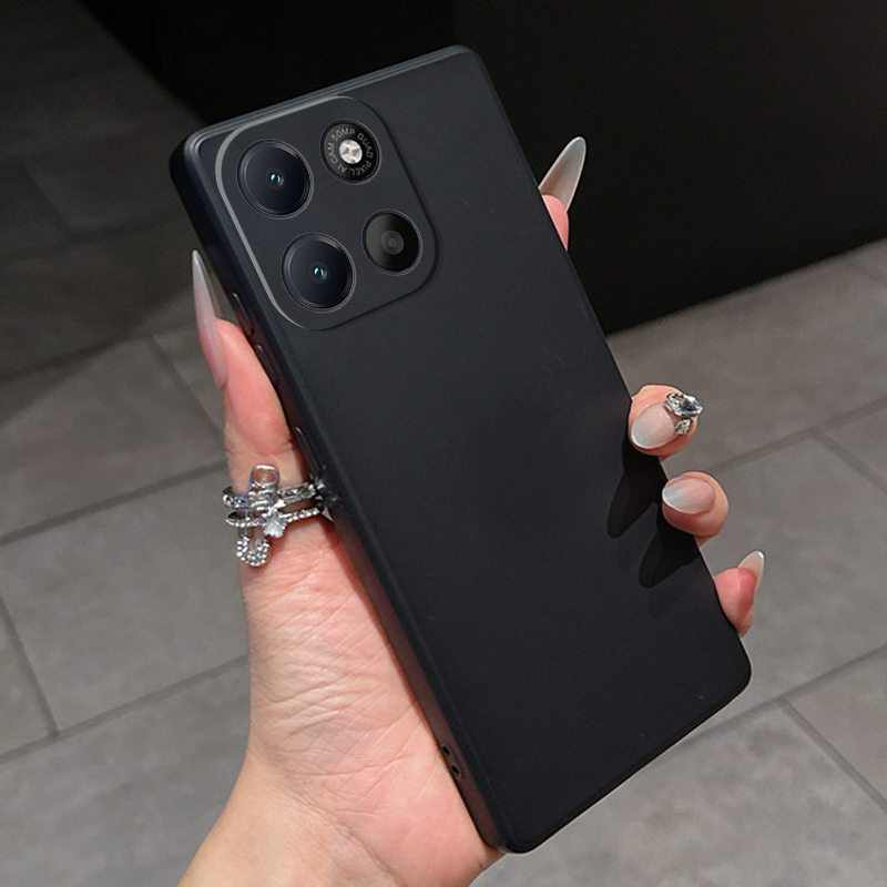 Honor X6D X8D X7d X6B X8B X5C Plus Caso Cor Pura Flexível Doce Capa De Silicone Líquido