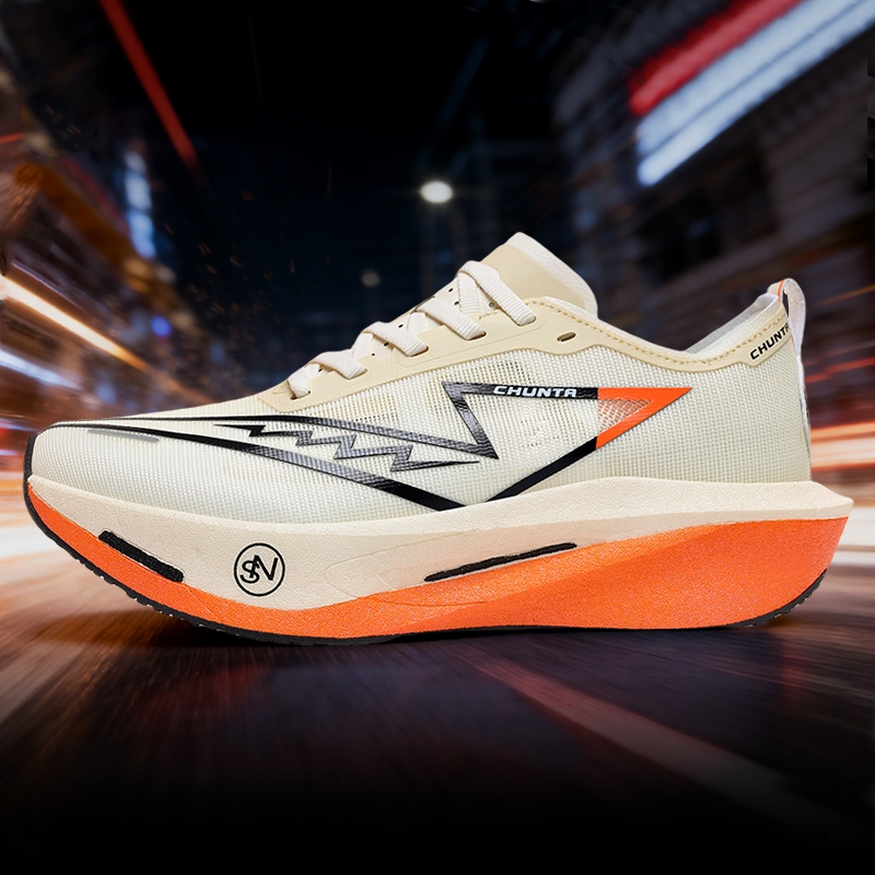 CHUNTA Homens Sapatos de Corrida Carbono Board Maratona Especialidade Esportes Respirável Leve Mulheres Tênis Atléticos