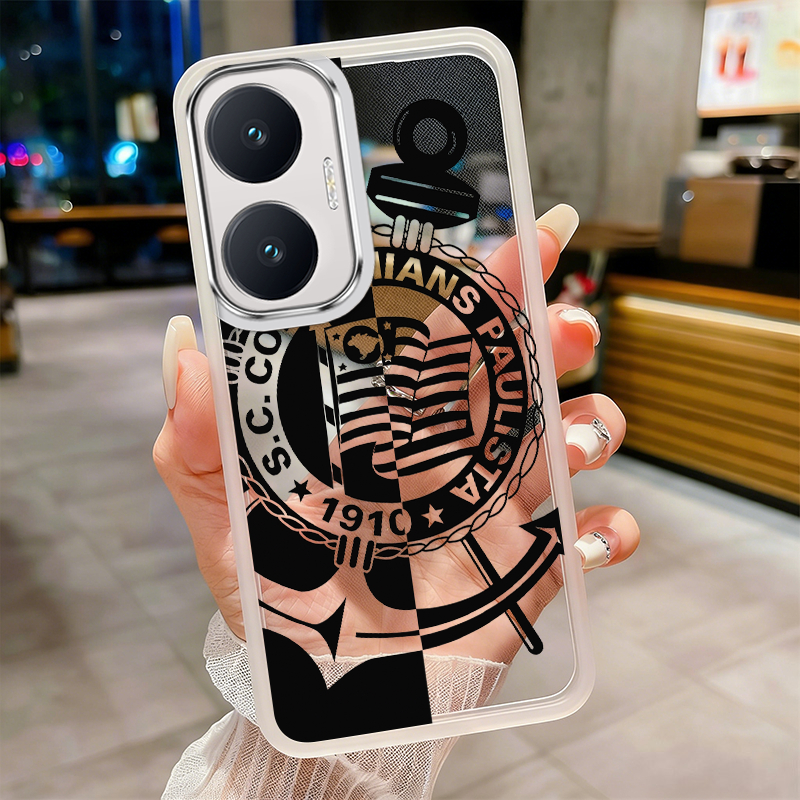 Xiaomi POCO X7 Pro F7 5G Seleção Brasileira Estrela Capa Transparente Doce Mole Caixa À Prova De Choque