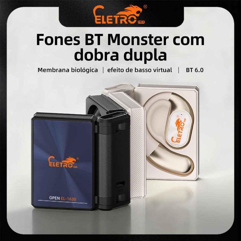 Fone Bluetooth Esportivo IPX5 à Prova d'Água Gancho Alta Fidelidade