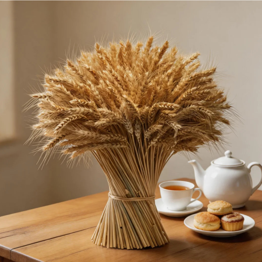 Espigas de trigo naturais Para Decoração Elegante Convites Casamento Arranjos Artesanato Ramo Maços Ceia
