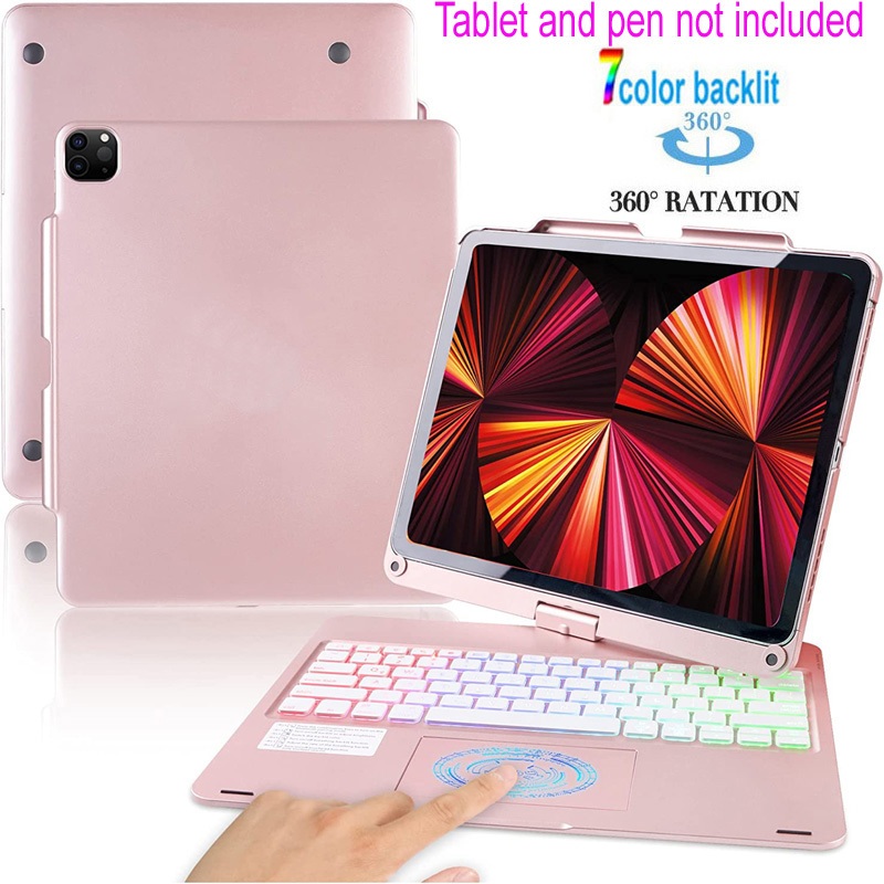 Capa De Teclado Touchpad Para iPad pro 12.9 4a Geração 5a 6a air 13 M2 M3 M4 13