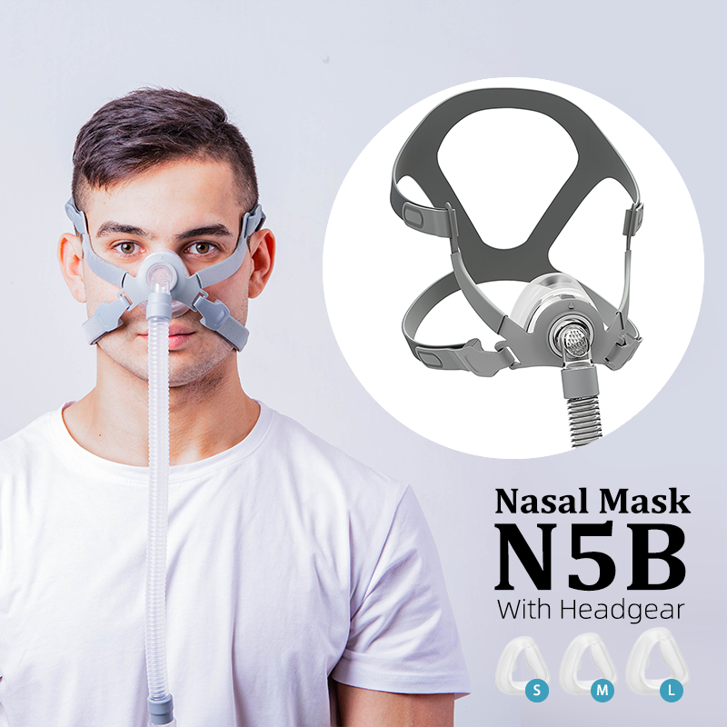 Máscara Nasal BMC N5B CPAP De Sono Com Arnês Para Máquina