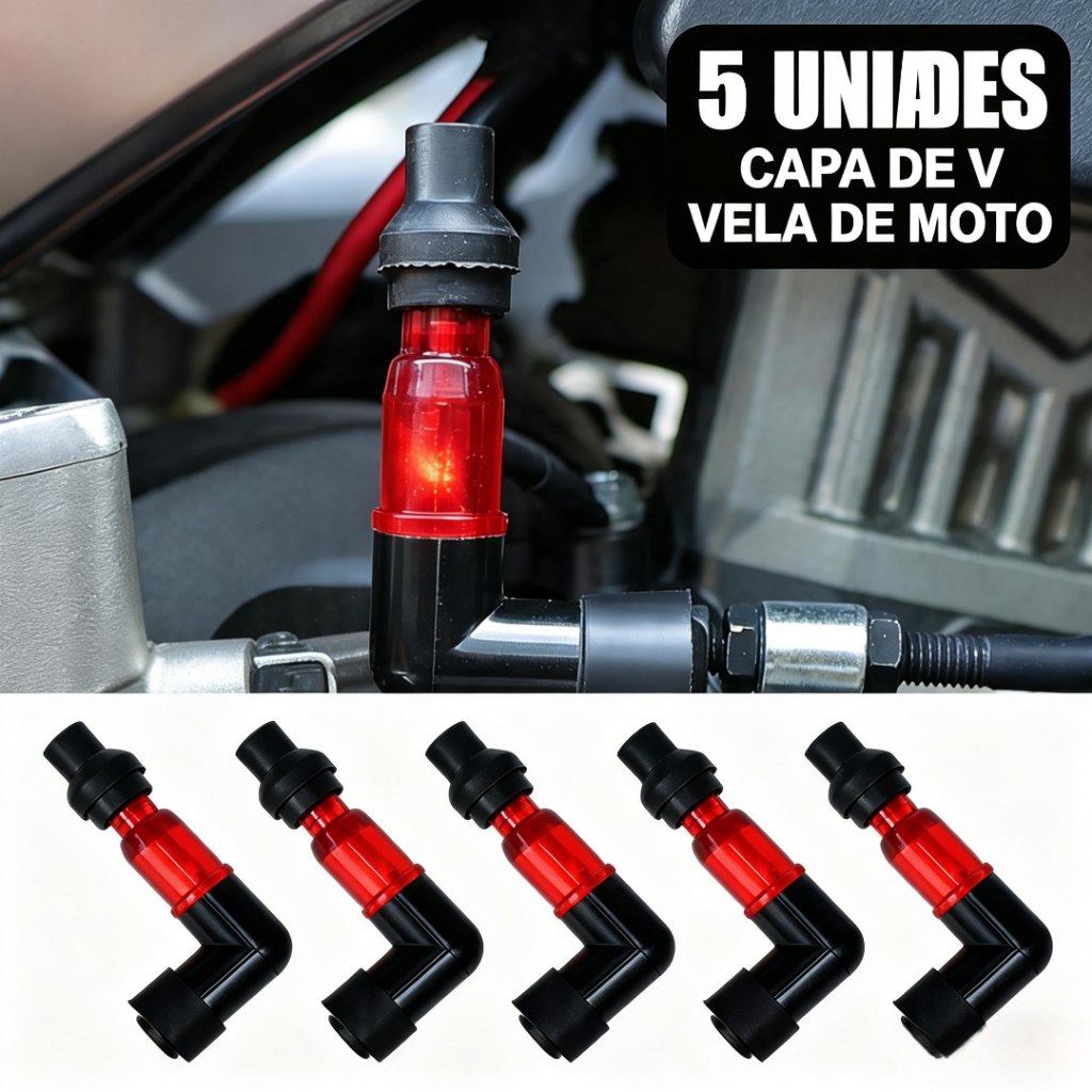 3/5 Unidades Tampa de Vela de Ignição 90° para Moto Flash | Alta Pressão Acessório com Janela Transparente
