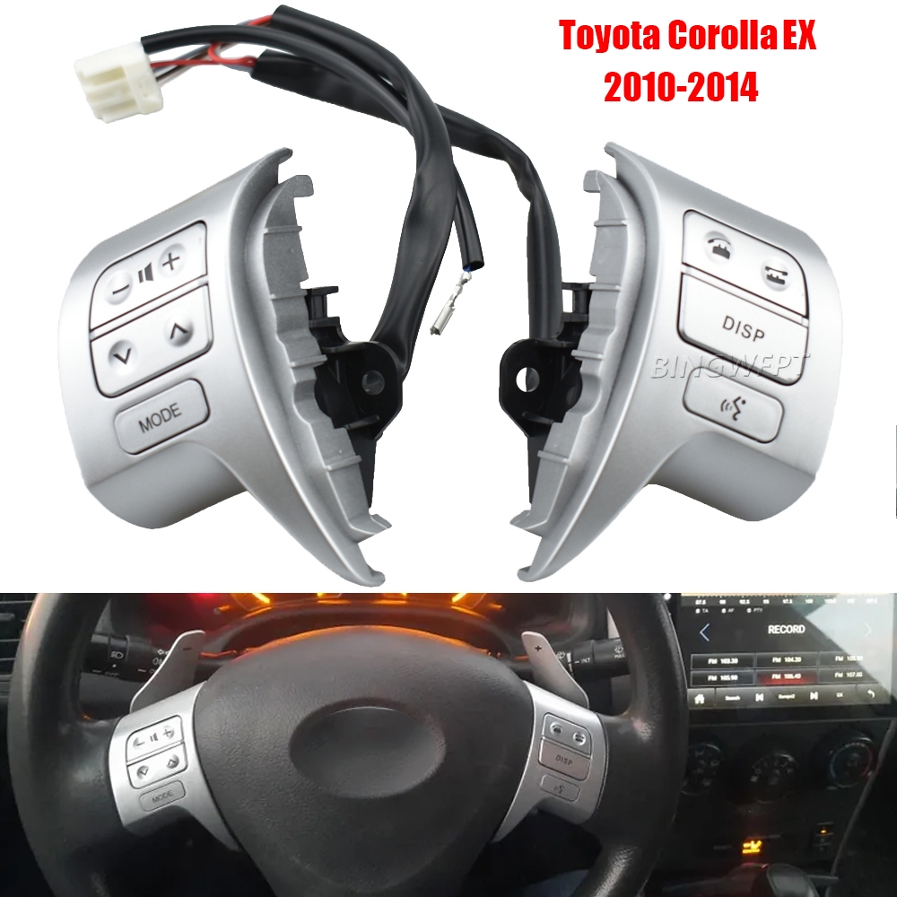 Novo Para TOYOTA Corolla EX 2010 2011 2012 2013 2014 Interruptor De Controle De Áudio Do Volante