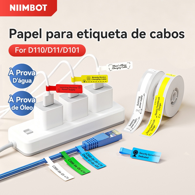 Imagem NIIMBOT D110/D11/D101 Adesivo De Linha De Dados De Cabo De Papel De Etiqueta