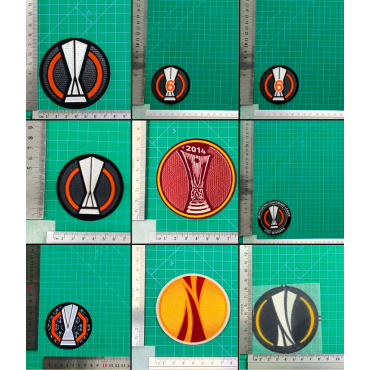 Coleção Europa League , Logotipos Do Patrocinador , Letras E Números De Jersey , Remendo De Manga , Adesivos De Transfer